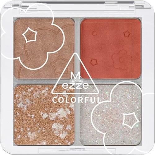 New four-color eyeshadow female student multi-color pearl earth color eyeshadow palette