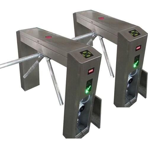 RFID full automatic bridge type tripod turnstile application parking gym building office access control system turnstile gate