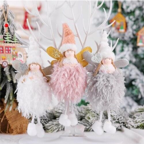 2022 Christmas Gift Christmas Angel Plush Doll Pendant Christmas Tree Ornaments Christmas Decoration for Home