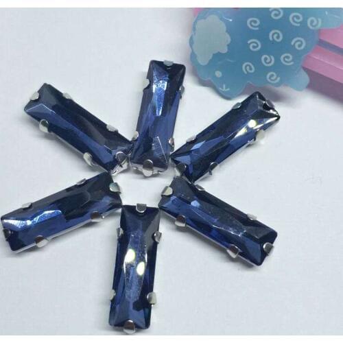 Chinese Cymbidium Straight Strip Crystal Glass Sewing Rhinestones with claw DIY Shose and Wedding Dresses Ornament Costume