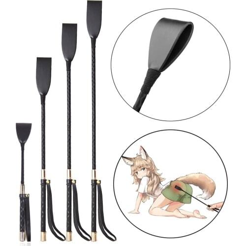 SM Play Sex Toy Straight Leather Prop Flogger Whip Bdsm Women Fantasy Bondage Spanking Paddle Sword Handle Lash Riding Crop Whip