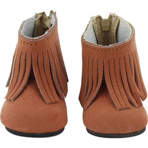 Sport Brown Shoes Wear fit 43cm/17inch Baby Doll, Children best Birthday Gift(only sell shoes)