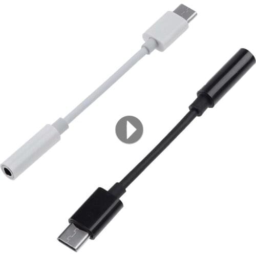 Type C 3.5 Jack Earphone Audio Aux Cable for xiaomi huawei USB-C to 3.5mm Headphones Adapter For SAMSUNG Galaxy Note 10 20 S10