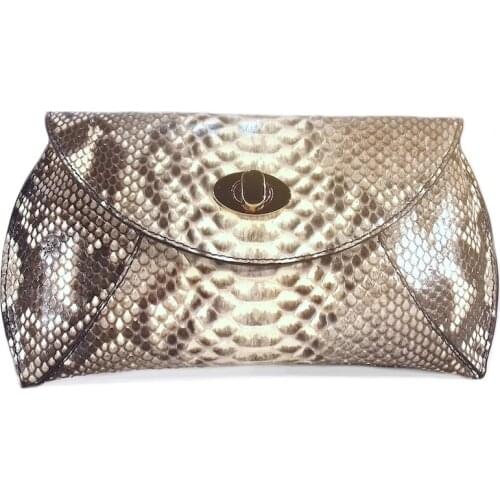 TRENCADIS. Python Snake Night Bag. Clutch