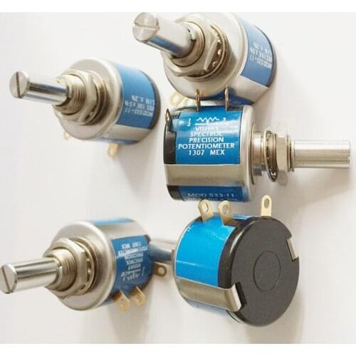 [YK] original 533-1-1 533-1-1-102 533-11 1K +- 5% 1W 6.34mm diameter shaft, 20PPM precision potentiometer switch