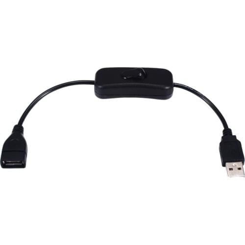 1Pcs USB Cable Male to Female Switch ON/OFF Cable Extension Cable Line with 303 Button Switch For LED Light Accessories