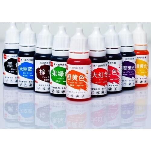 10ml Fondant Macaron Food Coloring Baking Edible Pigment Cake Paste Decoration