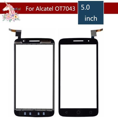 10pcs/lot 5.0" For Alcatel One Touch POP 2 7043 OT7043 Touch Screen Digitizer Sensor Outer Glass Lens Panel Replacement