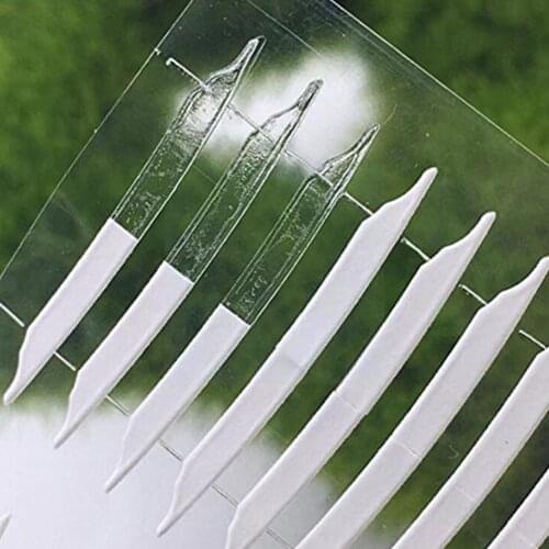 12pairs Unique Sharp angled 3D Double Sided Invisible Eyelid Strong Tool Stickers Design Tape Adhesive Eyelid Waterproof Z3C6