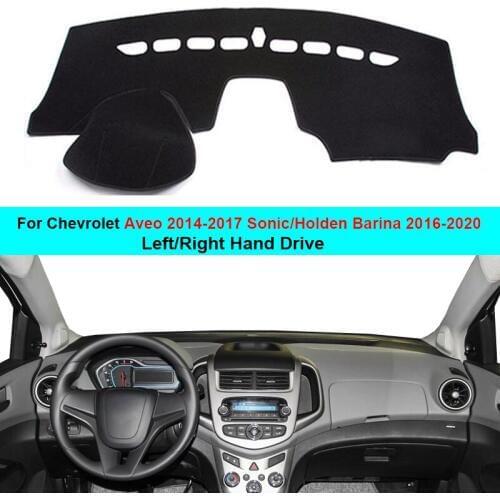 2 Layers Car Dashboard Cover Sunshade For Chevrolet Aveo 2014 - 2017 Sonic Holden Barina 2016 - 2020 Dashmat Carpet Protector