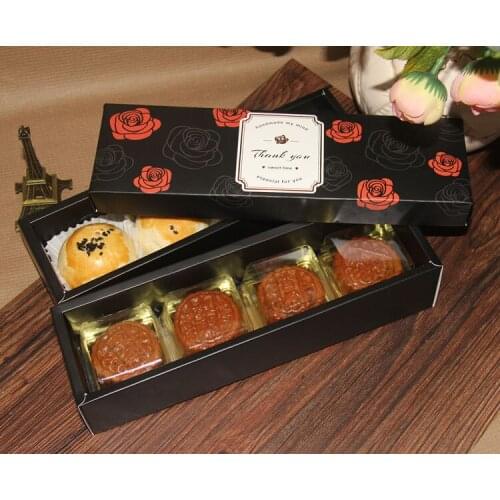 23*6*5cm Black biscuit boxes.Cake Packing Gift Box Candy/Biscuit/Soap/Cookie/Cupcake Display packaging Box