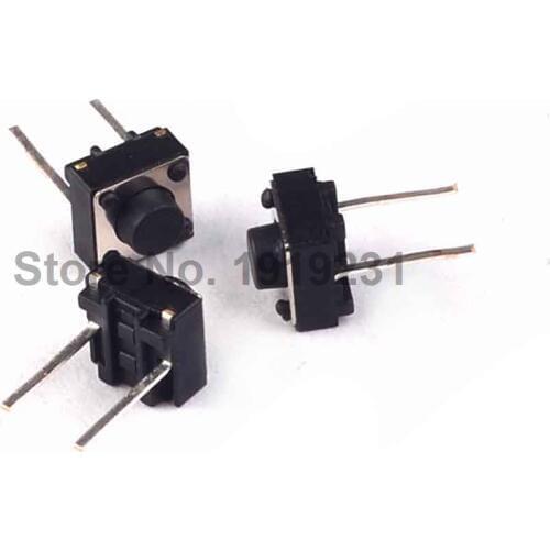 500PCS 6x6x5mm 6*6*5mm Tact Switch Momentary Tactile Tact Push Button Switch Non Lock 2 Pin