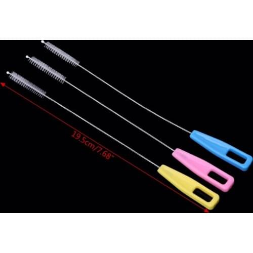 2pcs Baby Milk Feeding Bottle Drink Water Cup Straw Washing Brush Cleaner Tool 45BF