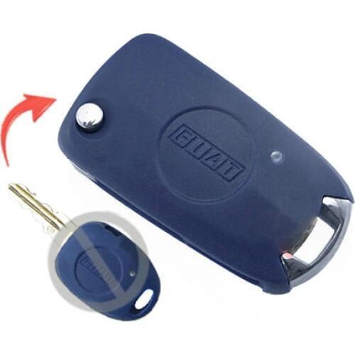 Blank Side 1 Button Flip Folding Modified Remote Key Shell Car Key Case Cover For Fiat Siena palio