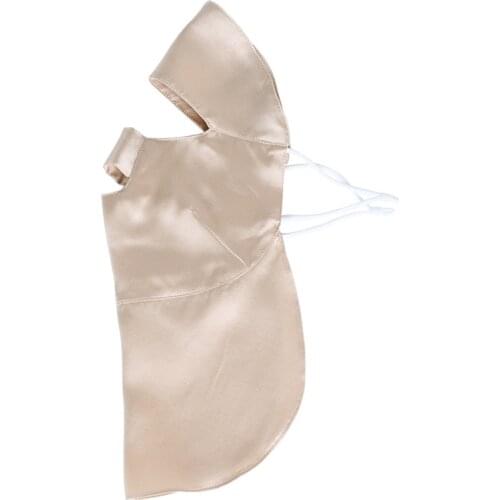 Pure Silk Sunscreen Mask Breathable Anti Ultraviolet Face Mask For Sporty Summer 19Momme Mulberry Silk Anti Lampblack Veil