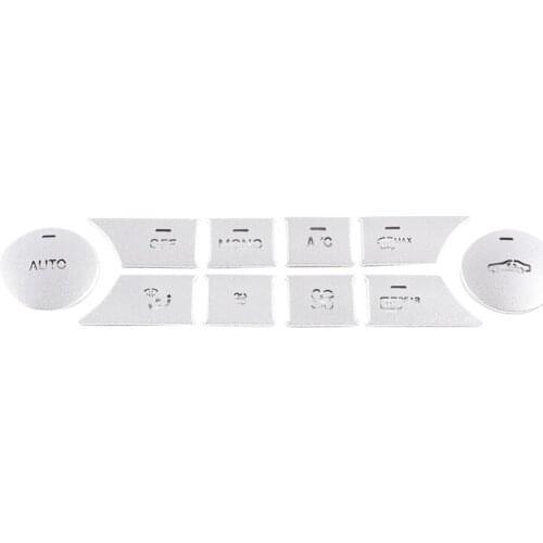 Car Interior Air Conditioning Button Patch Decoration Accessories for 07-10 Mercedes-Benz C-Class