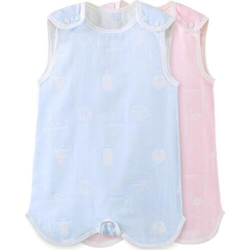 Summer baby mesh sleeping bag Baby summer kick-proof sleeping bag Childrens sleeveless vest legs sleeping bag