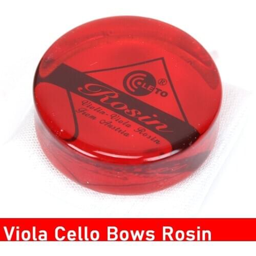 LETO 8000 Round Shape Red Color Violin Viola Cello Bows Musical Instrument Rosin with Cloth