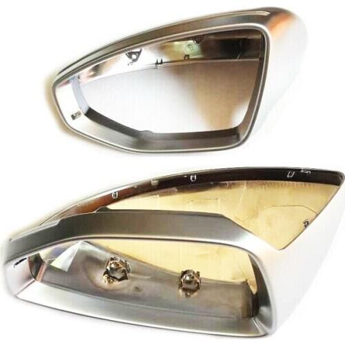 Matt Chrome Styling Exterior Side Mirror Cap Replacement For Audi A6 S6 C8 2019-2020