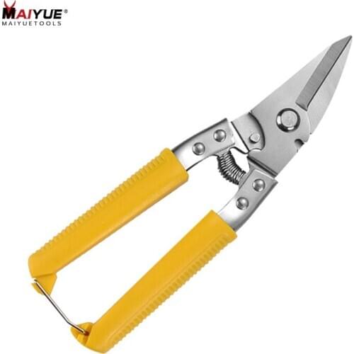 MAIYUE Multi-purpose Scissors Tin Snips Straight Shears Bent Blade High hardness Shears Hand Cutting Tool
