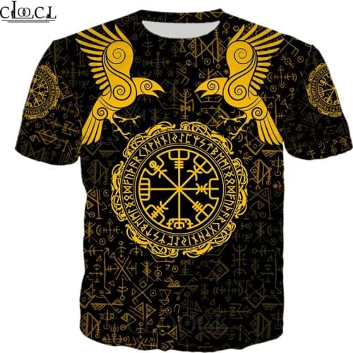 CLOOCL Viking Odin Tattoo 3D Printed Mens T Shirt Harajuku Summer Short Sleeve Street Casual Unisex T-shirt Tops Drop Shipping