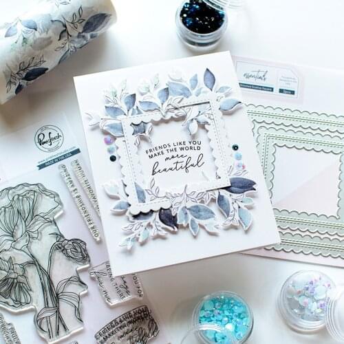 New Square garland wavy frame metal Cutting Dies Stencils DIY Scrapbooking Paper/photo Cards Embossing Dies