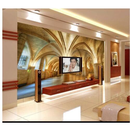 Custom 3d photo wallpaper for walls 3 d wall murals wallpaper 3 d dome church background wall papers for living room decoration