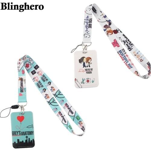 CB054 Cartoon Neck Strap Lanyard For Key ID Card Phone Strap USB Badge ID Card Holder Hanging Rope Hanging Rope Gift For Nurse