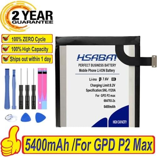 Top Brand 100% New 4300mAh Battery for GPD P2 Max Batteries + free tools