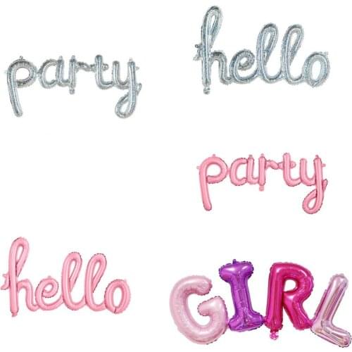 Boy Girl Shaped Balloons Colorful Foil Balloon DIY Birthday Baby Shower Party Decoration