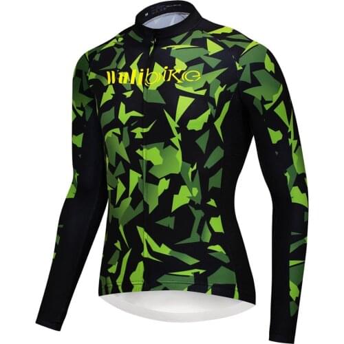 Wulibike orange mens long sleeve cycling jersey for spring and autumn MTB bicycle cycling clothes sportswear