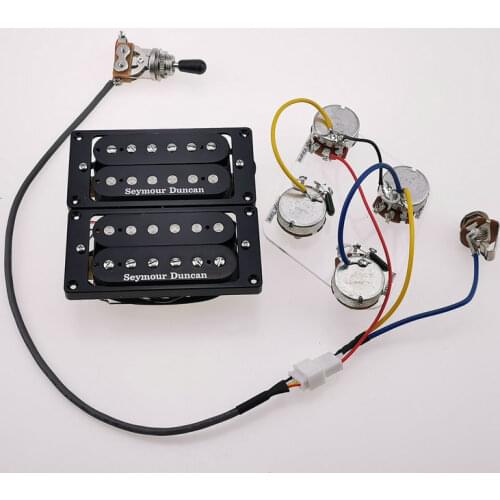 Guitar Pickups Humbucker Electric Guitar Pickups Zebra 4C With Wiring Harness