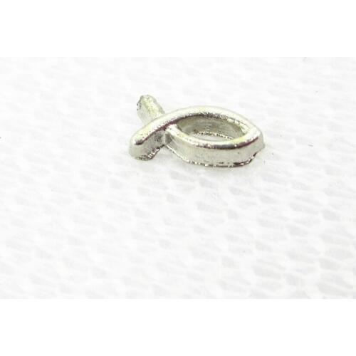 20pcs/lot Hot Selling Ichthy Fish Floating Charms Living Glass Memory Floating Lockets DIY Jewelry Charms