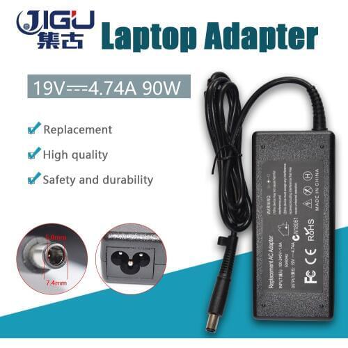 JIGU Laptop AC Adapter 19v 4.74a 7.4mm*5.0mm 90w For HP For Compaq Notebook 2230s 2510p 2710p 6510b