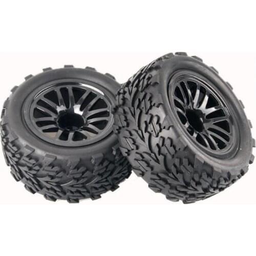 Free Shipping 4pcs HSP 1/10 RC Monster truck tires tyres wheels fit for HSP 94111 94188 94108 etc. HPI FS NANDA HENG LONG Kyosho