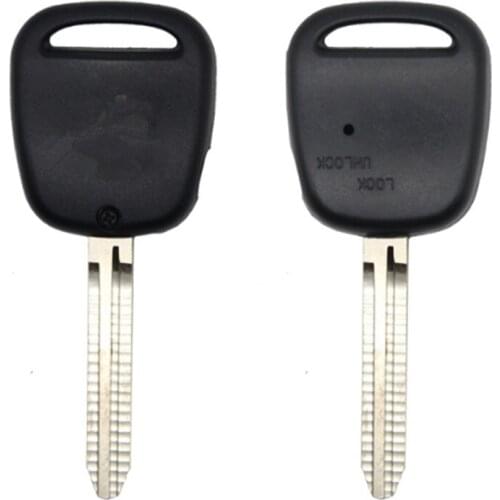 DAKATU 1/2 Side Button Car Remote Blank Key Shell Case Fob TOY43 Blade For TOYOTA Carina Estima Harrier Previa Corolla Celica