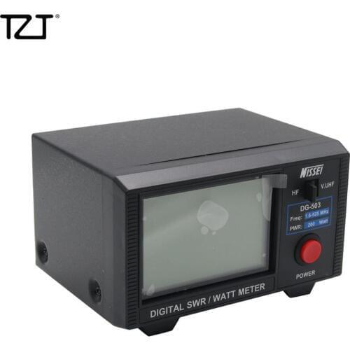 TZT Digital SWR WATT Meter 3.5" LCD for Two-Way Radios Walkie Talkie DG-503
