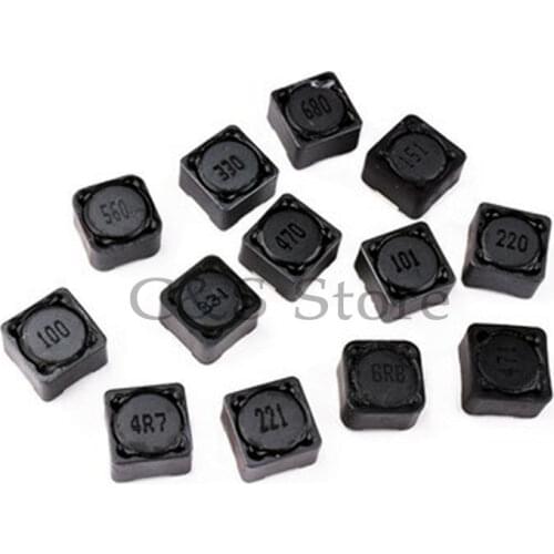 10pcs 12*12*7mm Power Inductance CD127R Shielded inductor SMD power inductor 4.7UH 6.8UH 10UH 15UH 22UH 33UH 47UH 68UH 100UH