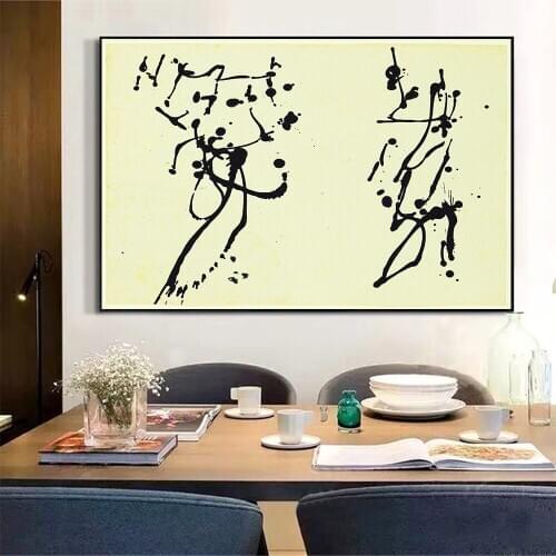 Citon Jackson Pollock《Untitled.2》Canvas Art Oil Painting World Famous Artwork Poster Picture Modern Wall Decor Home Decoration