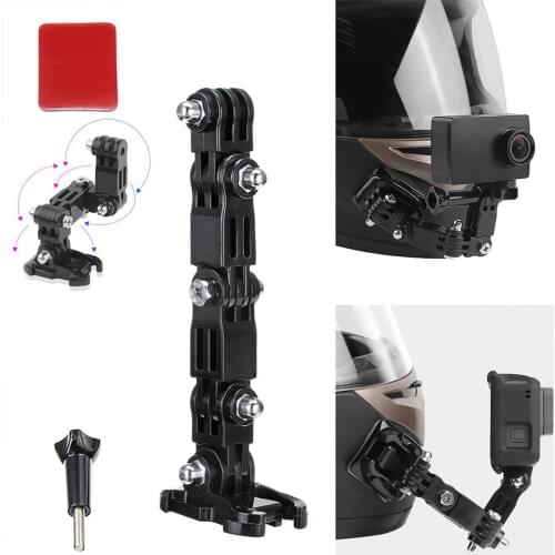 Adhesive Full Face Helmet Front Chin Mount Holder Chin Stand Camera Accessories For Gopro Hero 6 5 4 3 Action Camera