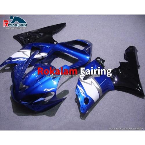 Body Kit For Yamaha YZF1000 R1 2000 2001 Black White Blue Sport Motorbike Fairing Set (Injection Molding)