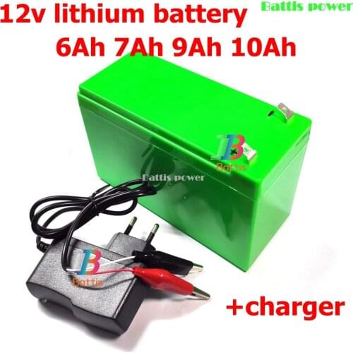 12V 6ah Lithium Battery 18650 Battery for 12V UPS Solar Street Light LED Strip Light Not Suitable for Car Starter +1A Charge
