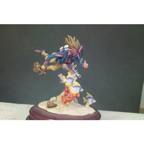 1/22 Scale Unpainted Resin Figure Scuba Diver collection figure