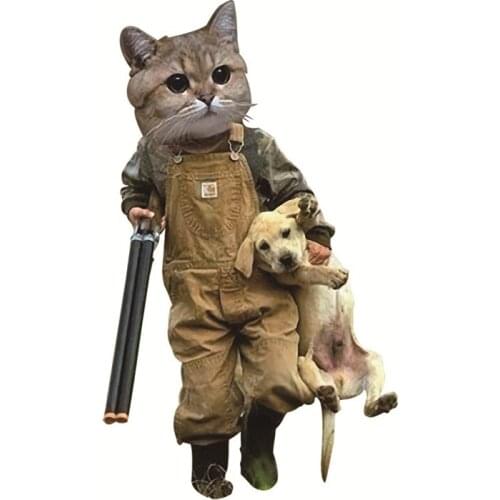 Clothing Patches Hear Cat Dog Pattern Iron On Patches Thermal Transfer Printing Animal Stickers for Clothes Ins Style Decoration