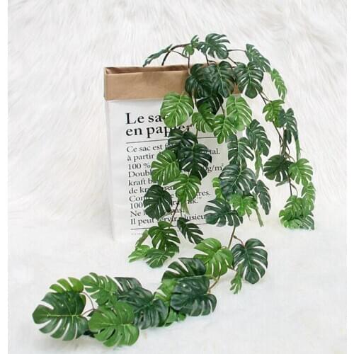 Fake Plain Home Decoration Artificial Plants Greenery Flowers Vine Garland Wedding European Style Backdrop Arch Wall Decoration