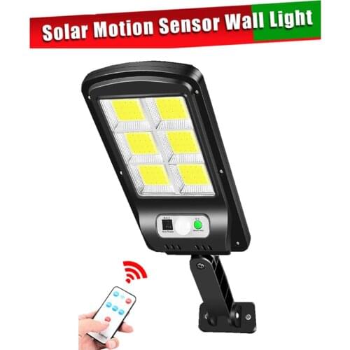 Tabular oblong IP65 Waterproof 3 Modes 120LED Solar Light PIR Motion Sensor Outdoor Path Powered Solar Wall Light Split Street G