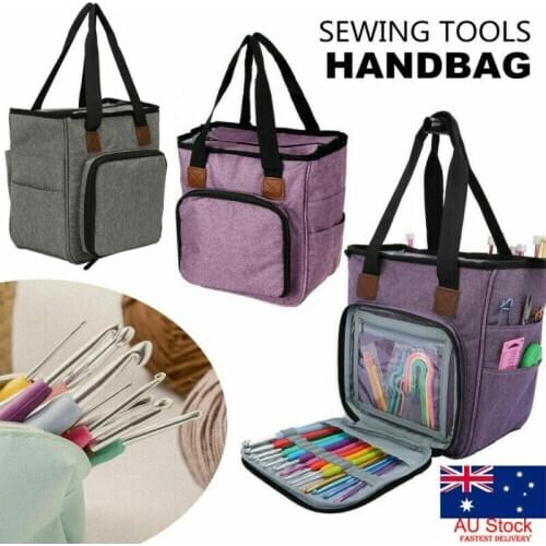 Portable Knitting Wool Crochet Clothing Storage Bags Sewing Needles Organizer
