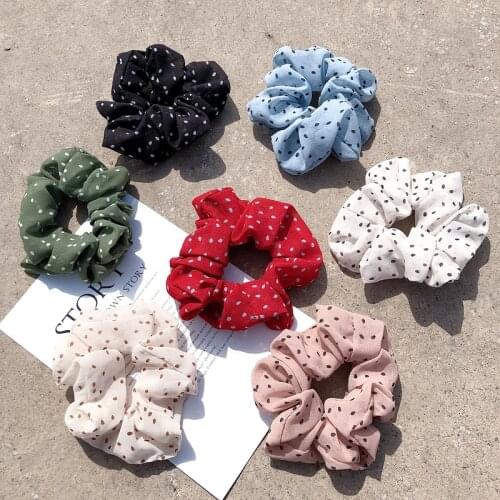 Korean Style Fashion Polka Dot Hair Tie Cute Girls Tie Hair Rubber Band Hair Accessories
