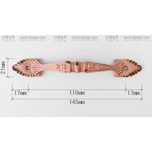 145*21mm Cupboard handle modern minimalist American Retro wardrobe door European antique Mediterranean Drawer handles wholesale