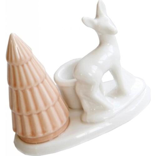 Cute Ceramic Candle Holder Candlestick For Party Wedding Centerpiece Xmas Decor